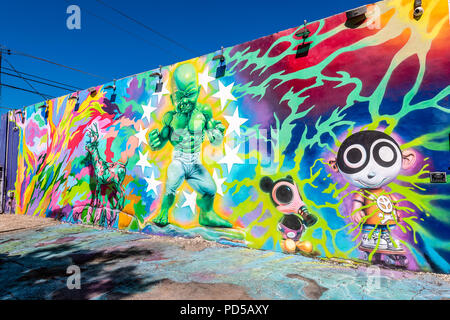 Les murs Wynwood Banque D'Images