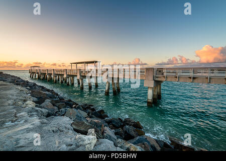 South Pointe Park et South Beach Banque D'Images