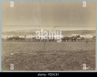 Le train de munitions, 3e Division du Corps de cavalerie Banque D'Images