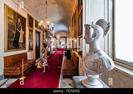 Italie Piémont - Racconigi Résidences Sabauda - Château - Portrait Gallery Banque D'Images