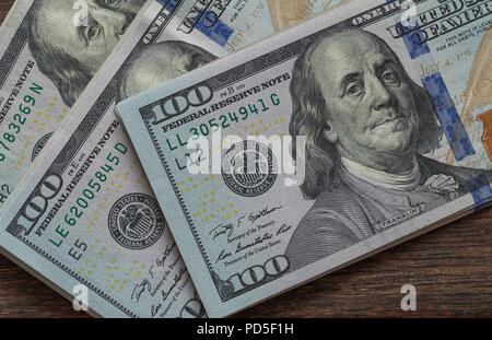 Ensemble d'une centaine de dollars US. Banque D'Images