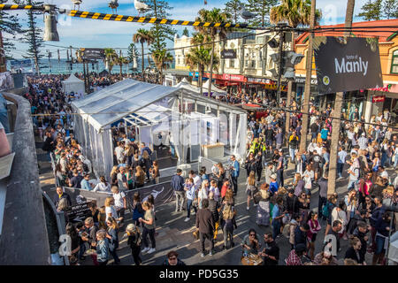 La nourriture, vin et Manly et durabilité Festival (goût de Manly), Plages du Nord, Sydney, NSW, Australie Banque D'Images