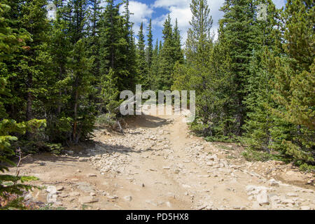 L'exploration de la colline dans la Jeep Yankee Banque D'Images