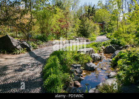 Après-midi sur les splendides jardins botaniques de Denver, Colorado Banque D'Images