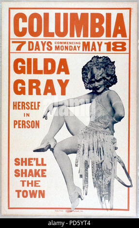 Gilda Gray elle-même en personne - actrice polonaise né Ameircan - Créateur de shimmy Banque D'Images