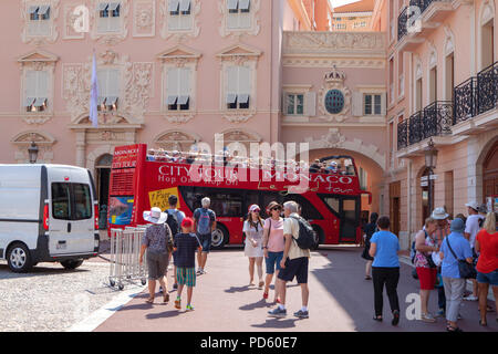 Monaco Le Grand Tour Hop On Hop Off bus à Monaco Banque D'Images