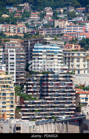 Monte Carlo à Monaco de la Principauté de Monaco, La Condamine et Monte-carlo prises depuis le belvédère près du Palais Princier de Monaco Banque D'Images