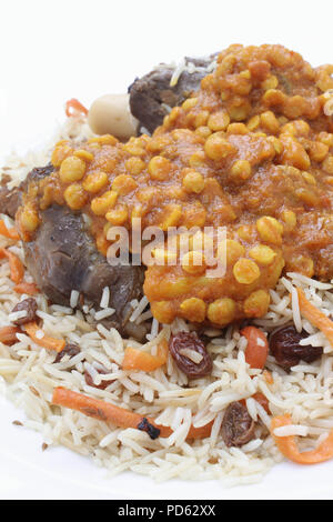 Afgan Lamb pulao Kabuli pilaf Banque D'Images