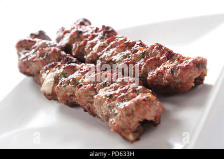 Agneau kofta kofte indiennes shish kebab Banque D'Images