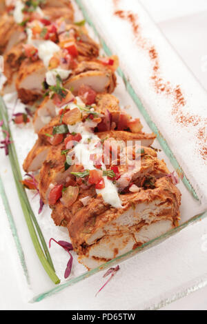 Poulet tikka traditionnels Banque D'Images