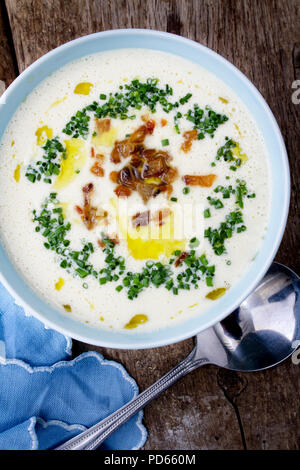 Soupe de céleri-rave et couliflower Banque D'Images