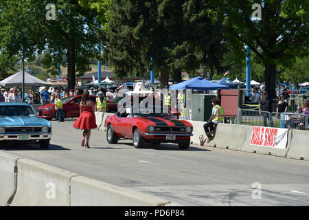 Holeshot ressortissants, Drag Race, Boise, Idaho, USA Banque D'Images