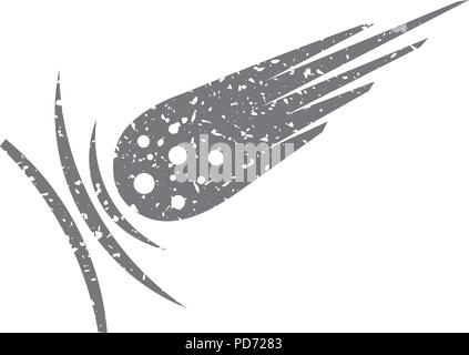 L'icône Grunge - Comet Illustration de Vecteur