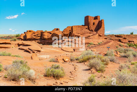 Wupatki National Monument, Arizona, Wukoki Pueblo Banque D'Images