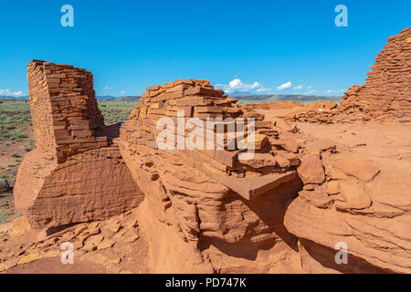 Wupatki National Monument, Arizona, Wukoki Pueblo Banque D'Images