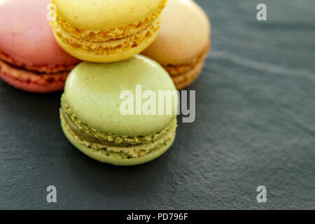 Sélection macaron coloré Banque D'Images