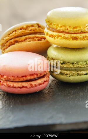 Sélection macaron coloré Banque D'Images