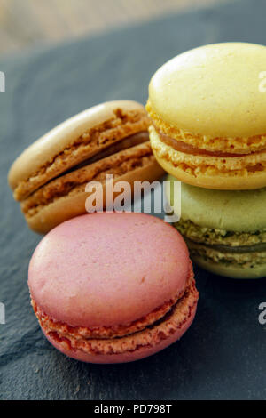 Sélection macaron coloré Banque D'Images