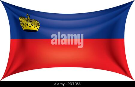 Le Liechtenstein drapeau, vector illustration Illustration de Vecteur