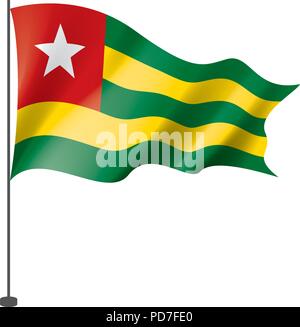 Drapeau togo, vector illustration Illustration de Vecteur