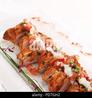 Poulet tikka traditionnels Banque D'Images