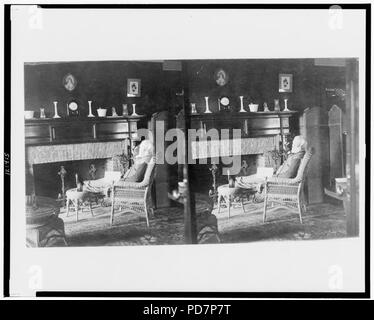 Andrew Carnegie dans son chalet, à proximité de golf le Golf Links, Westchester Co., N.Y. Banque D'Images