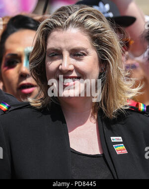 London Pride 2018 comprend : Penny Mordaunt MP Où : London, Royaume-Uni Quand : 07 Juil 2018 Crédit : John Rainford/WENN Banque D'Images