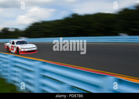 4 août 2018 : EUROSPORT France pilote NASCAR série AJ Allmendinger (23) au cours de la série NASCAR Zippo 200 EUROSPORT France au Glen le Samedi, Août 4, 2018 à Watkins Glen International, à Watkins Glen, New York. Barnes riche/CSM Banque D'Images