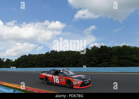 4 août 2018 : EUROSPORT France pilote série NASCAR Ryan Preece (18) au cours de la série NASCAR Zippo 200 EUROSPORT France au Glen le Samedi, Août 4, 2018 à Watkins Glen International, à Watkins Glen, New York. Barnes riche/CSM Banque D'Images