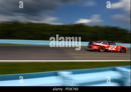 4 août 2018 : EUROSPORT France pilote NASCAR Série Joey Logano (22) au cours de la série NASCAR Zippo 200 EUROSPORT France au Glen le Samedi, Août 4, 2018 à Watkins Glen International à Watkins Glen, New York. Barnes riche/CSM Banque D'Images