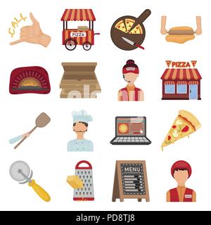 Conseil,art,tentes,business,panier,caricature,fromage,cuisine,cuisine,collection,messagerie,coupe,coupe,livraison,design,pâte,feu,alimentation,icône caillebotis,illustration,logo,isolé,en ligne,menu,four,pizza,peel,pizzeria,restaurant,service,vendeuse,roulement,set,signer,le personnel,coupe,symbole,web,bois,bois,vecteurs vecteur , Illustration de Vecteur