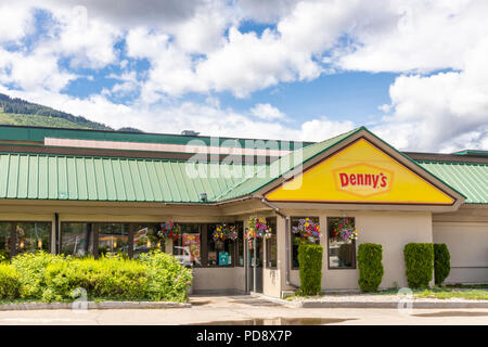 Denny's Diner à Revelstoke, British Columbia, Canada Banque D'Images