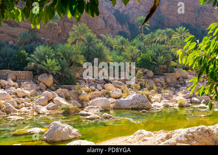 Wadi Tiwi - Oman Banque D'Images