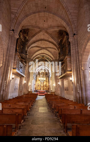 Nef de la cathédrale Mondoñedo Mondoñedo, Lugo, Galice, Espagne, province Banque D'Images