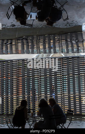 Serpentine Gallery pavilion d'été annuel conçu par Frida Escobedo. 2018 Londres, Angleterre, Royaume-Uni, Europe Banque D'Images