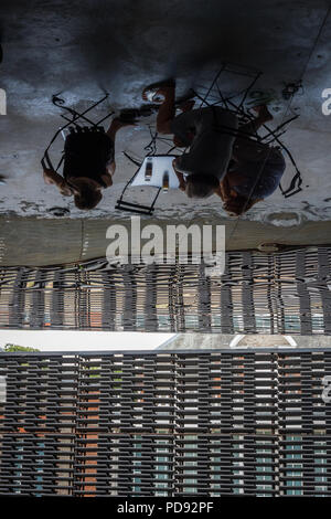 Serpentine Gallery pavilion d'été annuel conçu par Frida Escobedo. 2018 Londres, Angleterre, Royaume-Uni, Europe Banque D'Images