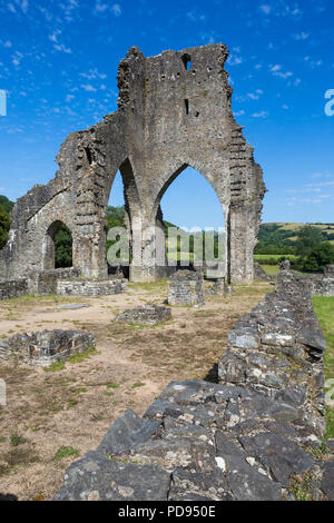 Ruines de l'abbaye des Prémontrés Talley, Carmarthenshire, Pays de Galles Banque D'Images