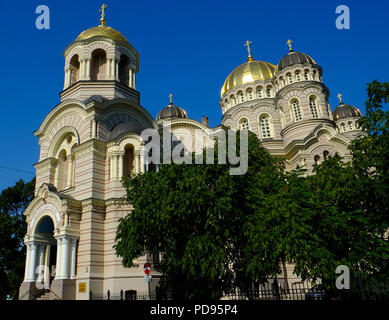 Nativité du Christ Riga Riga Cathédrale, capitale de la Lettonie, Août 2018 Banque D'Images