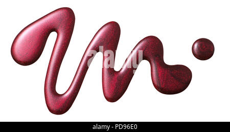 Vernis à ongles/crayon Squiggle, piscine Banque D'Images