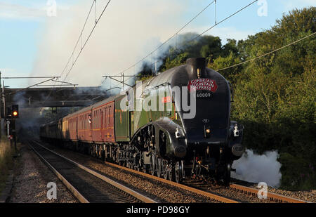 60009 Union des chefs de l'Afrique du Sud à l'écart de la Lancaster sur la WCML. Banque D'Images