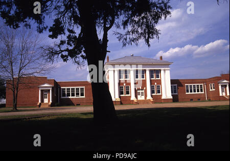 Ancienne école secondaire dans la région de Plains, Géorgie Banque D'Images