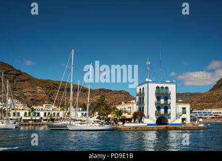 Puerto de Mogan, un beau, romantique village de pêcheurs de Gran Canaria, Espagne Banque D'Images