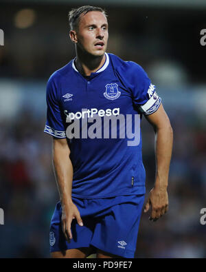 L'Everton Phil Jagielka lors d'un match amical de pré-saison à Ewood Park, Blackburn. Banque D'Images