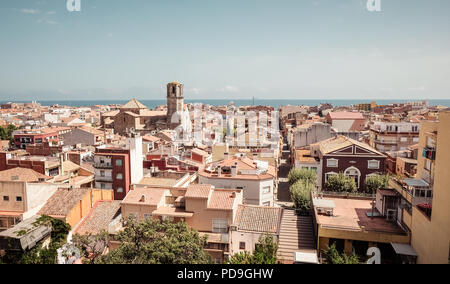 Avis de Malgrat del Mar, Espagne Banque D'Images