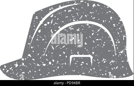 L'icône Grunge - Hard Hat Illustration de Vecteur