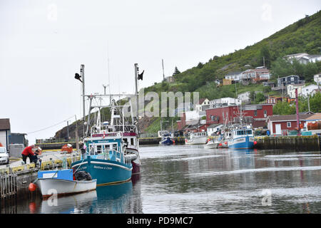 Petit village de pêcheurs près de Saint John's, Terre-Neuve et Labrador, Canada. Juillet, 2018 Banque D'Images