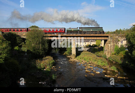 34092 chefs loin de Summerseat sur l'East Lancs Railway 10.9.15 Banque D'Images