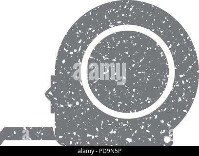 L'icône Grunge - ruban à mesurer Illustration de Vecteur
