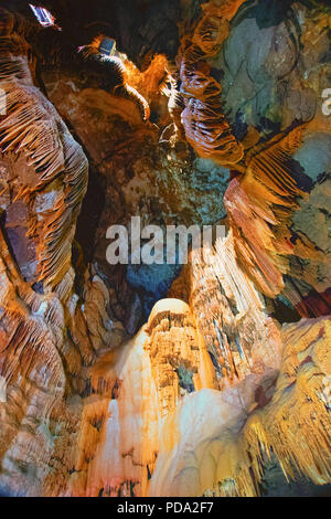 La grotte de Su Mannau est situé sur le territoire de la municipalité de Fluminimaggiore, dans le sud de la Sardaigne. Banque D'Images