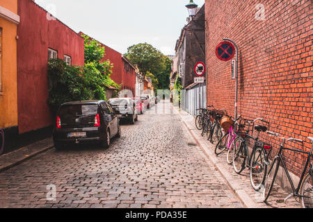 Amagergade, Copenhague, Danemark Banque D'Images